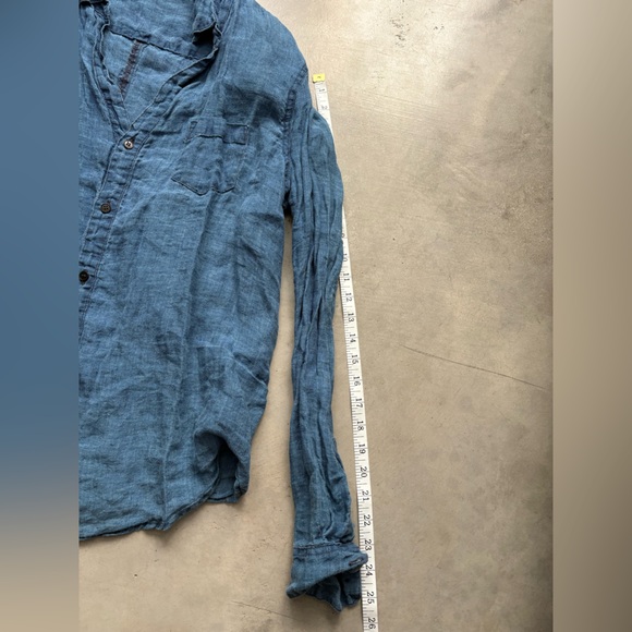 NWT CP Shades Sloane In Bleached Indigo Linen - Picture 14 of 16